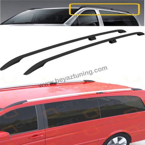 Mercedes Vito Üst Port Bagaj Tavan Çıtası Siyah 2004-2021