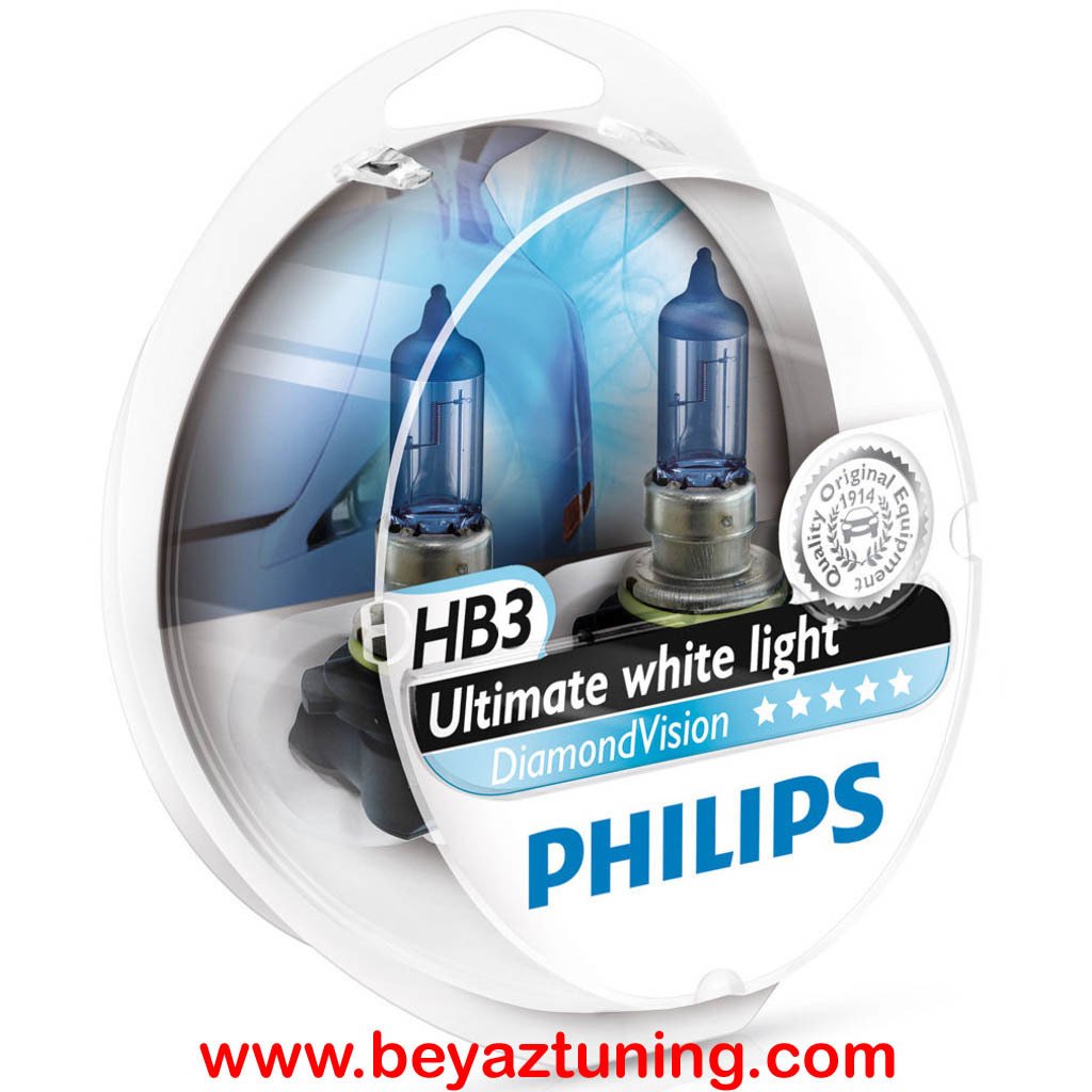 HB3 9005 Far Ampulü Philips 12V 55W Diamond Vision Xenon Efekt
