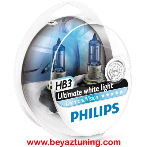 HB3 9005 Far Ampulü Philips 12V 55W Diamond Vision Xenon Efekt