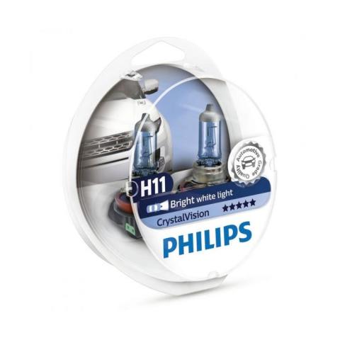 H11 Far Ampulü Philips 12V 55W Crystal Vision