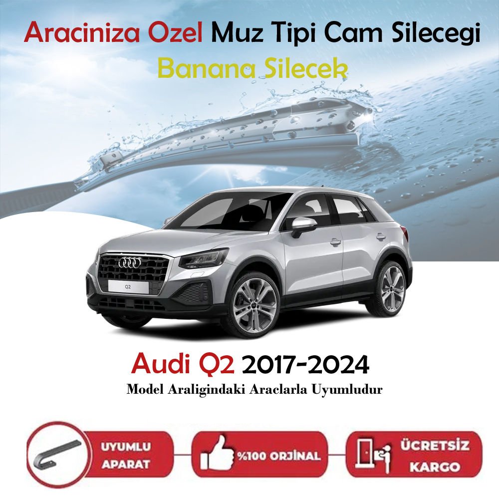 Audi Q2 Muz Silecek Takımı 2017-2024