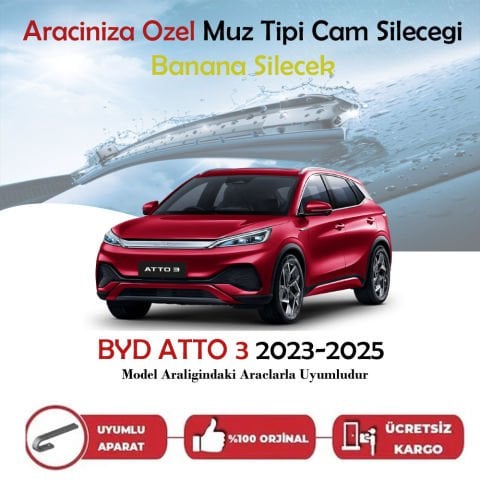 Byd ATTO 3 Muz Silecek Takımı 2023-2025