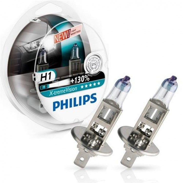 H1 Philips X-Treme Vision Far Ampulü Set %130 Beyaz Işık Xenon Efekt