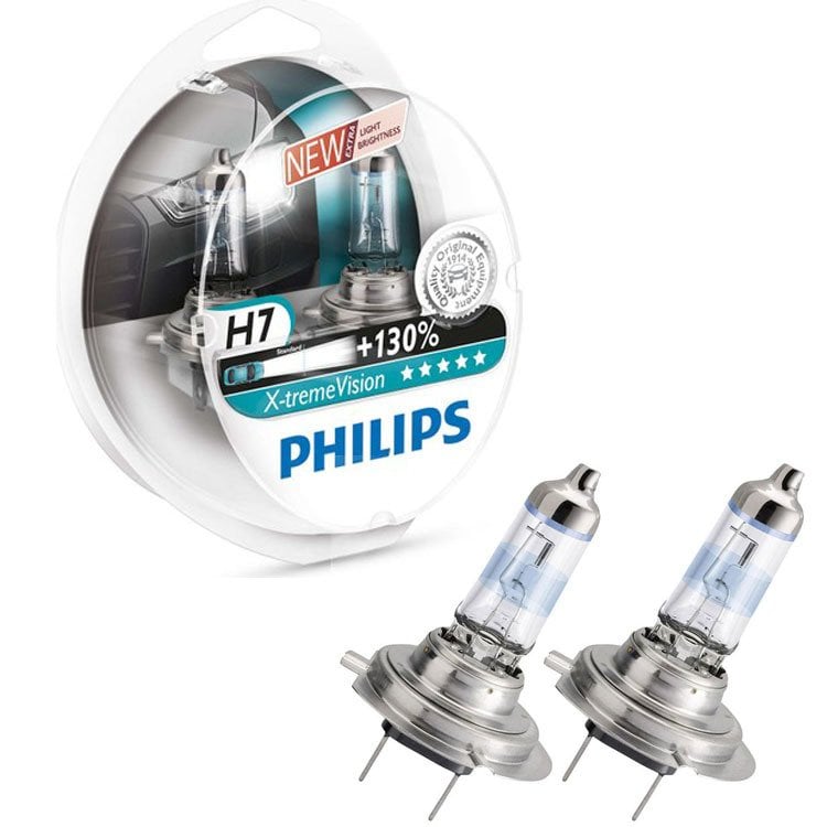 H7 Philips X-Treme Vision Far Ampulü Set %130 Beyaz Işık Xenon Efekt