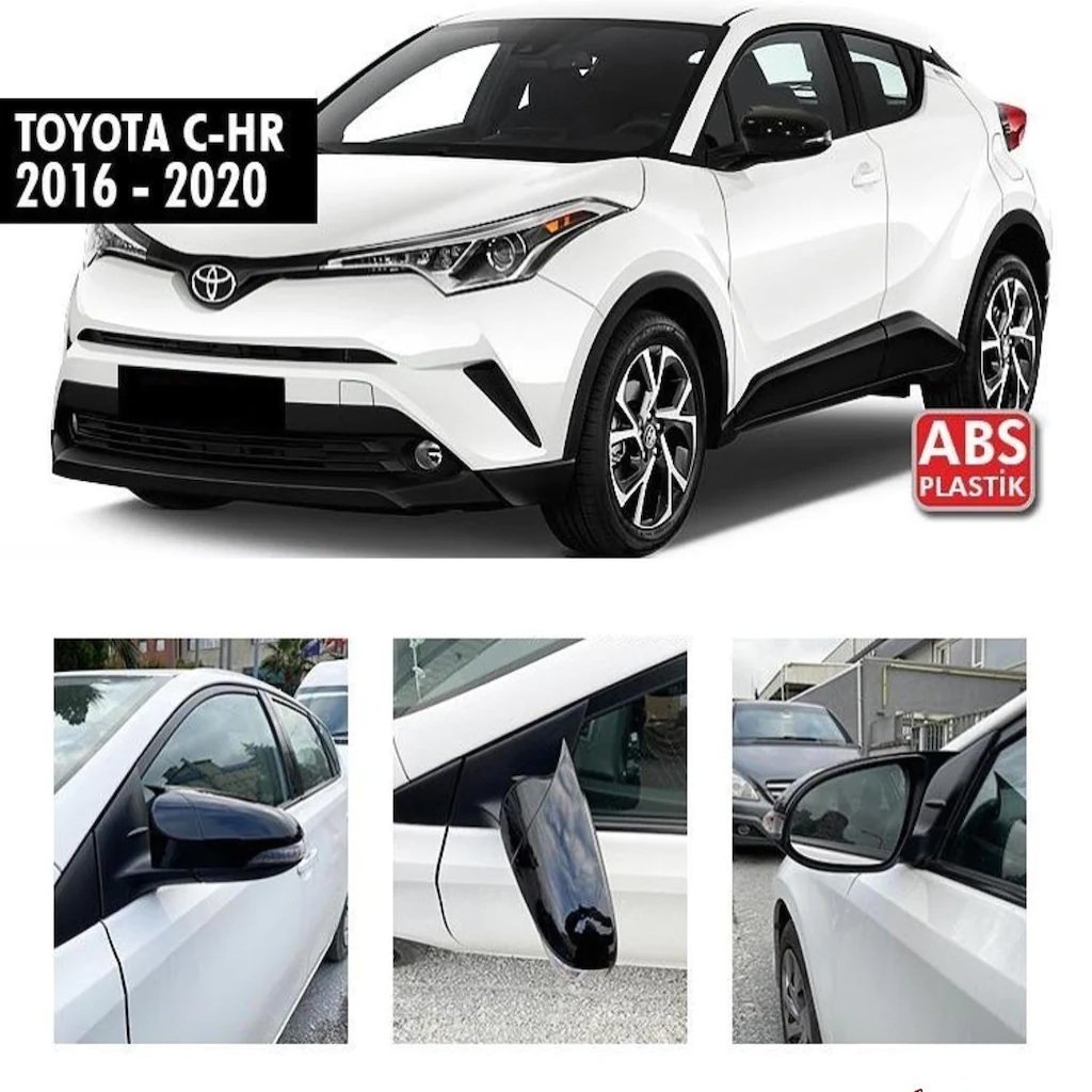 Toyota Chr Yarasa Ayna Kapağı Piano Black Parlak Siyah