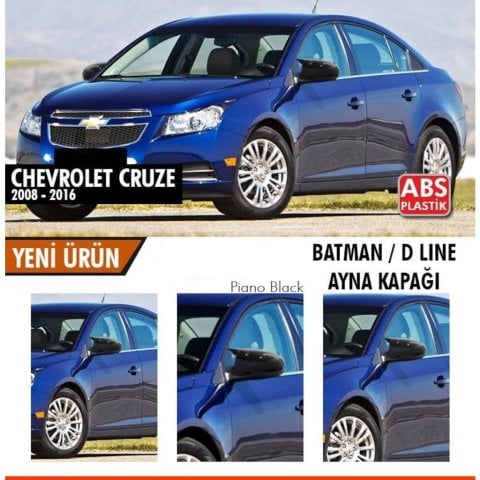 Chevrolet Cruze Yarasa Ayna Kapağı Piano Black Parlak Siyah