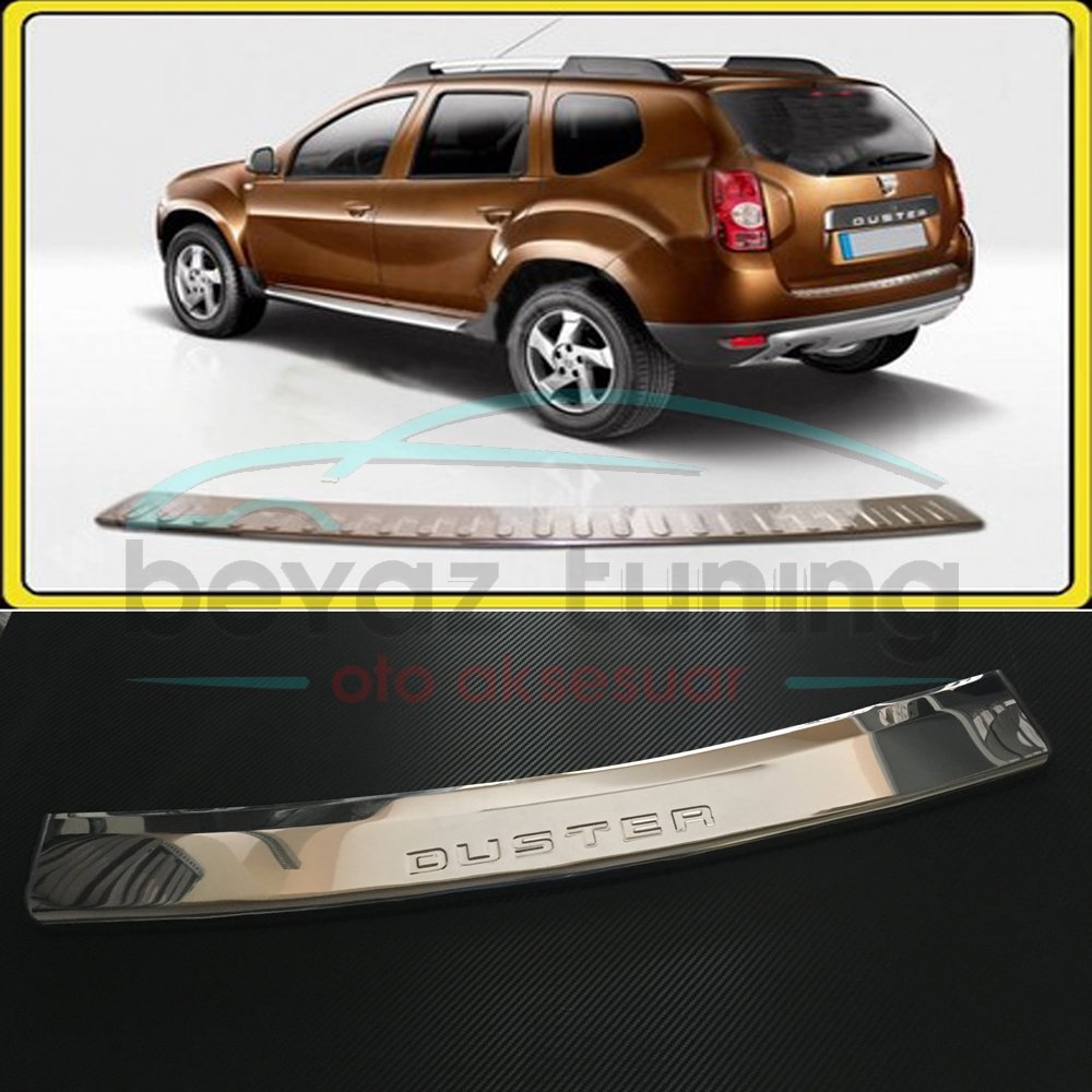 Dacia Duster Arka Tampon Üstü Kromu Nikelajı 2010-2017