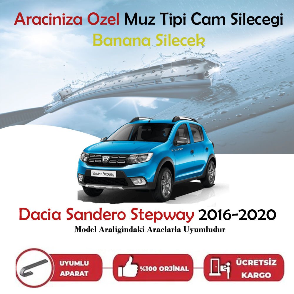 Dacia Sandero Stepway Muz Silecek Takımı 2016-2020