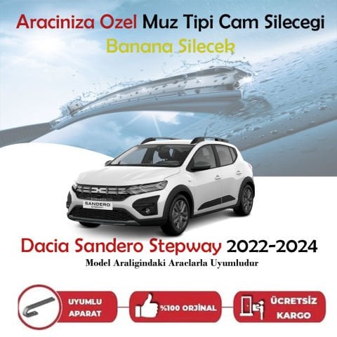 Dacia Sandero Stepway Muz Silecek Takımı 2022-2024