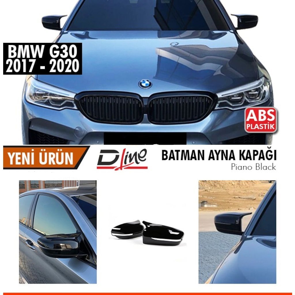 Bmw G30 Yarasa Ayna Kapağı Piano Black Parlak Siyah