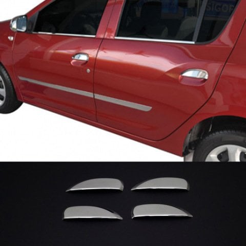 Dacia Sandero Stepway Kapı Kolu Kromu Nikelajı 2012-