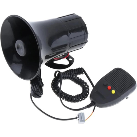 Polis Sireni Dadat 3 Sesli Mikrofonlu 12 Volt