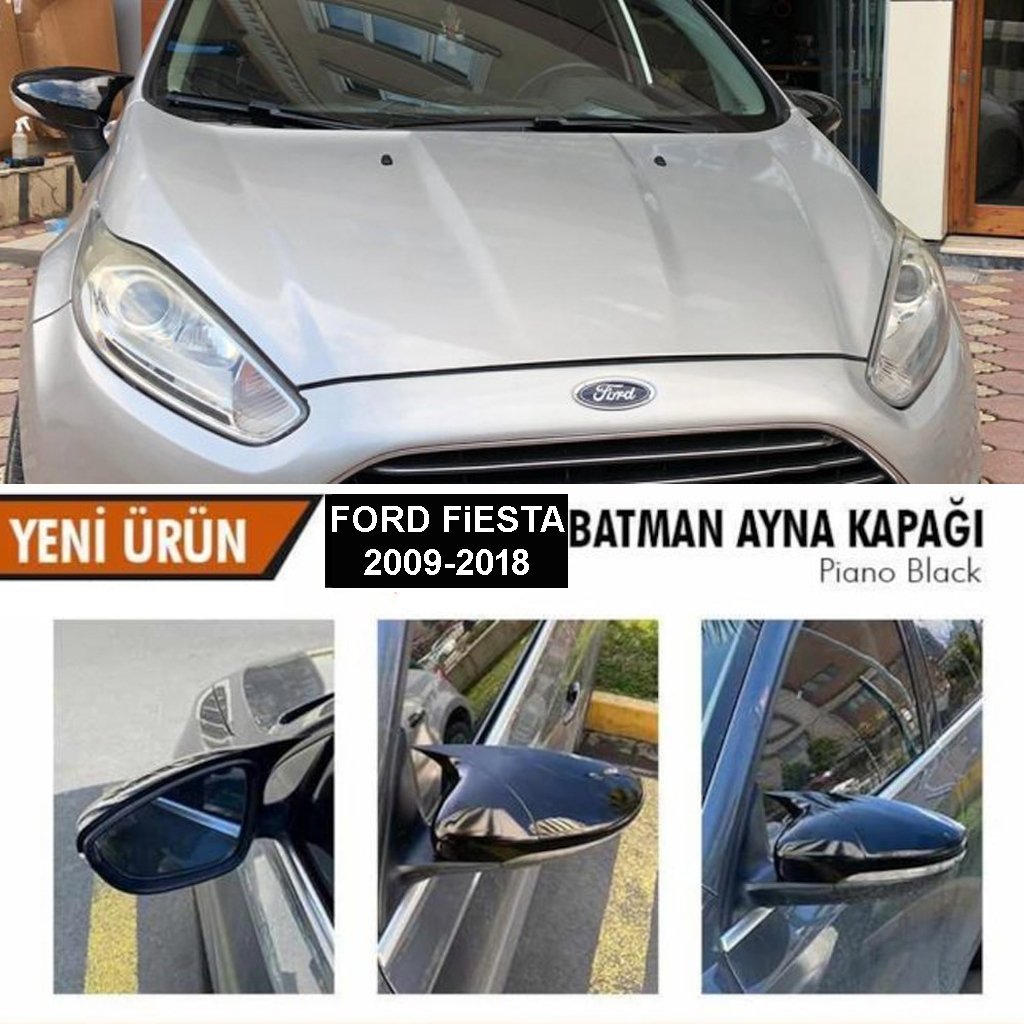 Ford Fiesta Yarasa Ayna Kapağı Piano Black Parlak Siyah