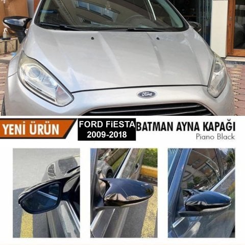 Ford Fiesta Yarasa Ayna Kapağı Piano Black Parlak Siyah