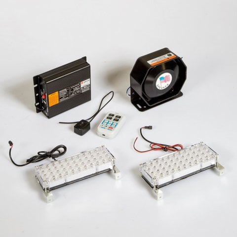 Profesyonel Polis Sireni Uzaktan Kumandalı 200W Çakarlı İnce