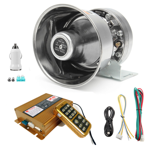 Profesyonel Polis Sireni Uzaktan Kumandalı 200W Amerikan Malı