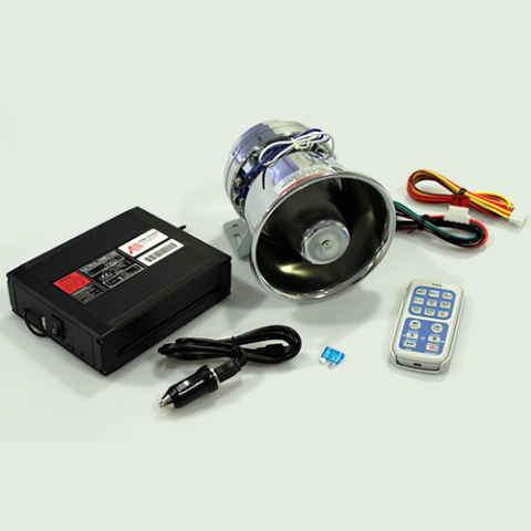 Profesyonel Polis Sireni Uzaktan Kumandalı Metal Hoparlörlü Amerikan