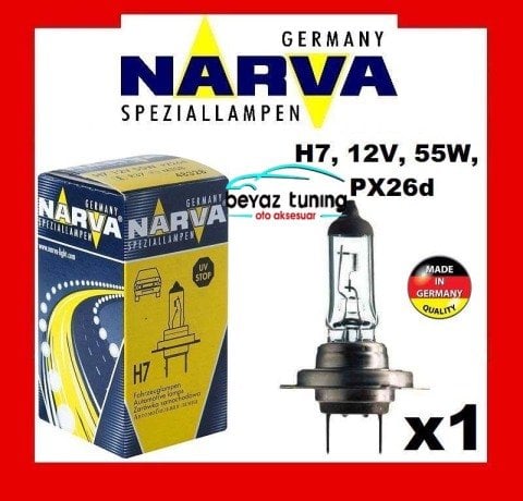 H7 Far Ampulü Narva 12Volt 55 Watt