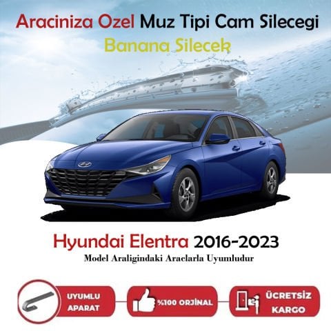 Hyundai Elantra Muz Silecek Takımı 2016-2023