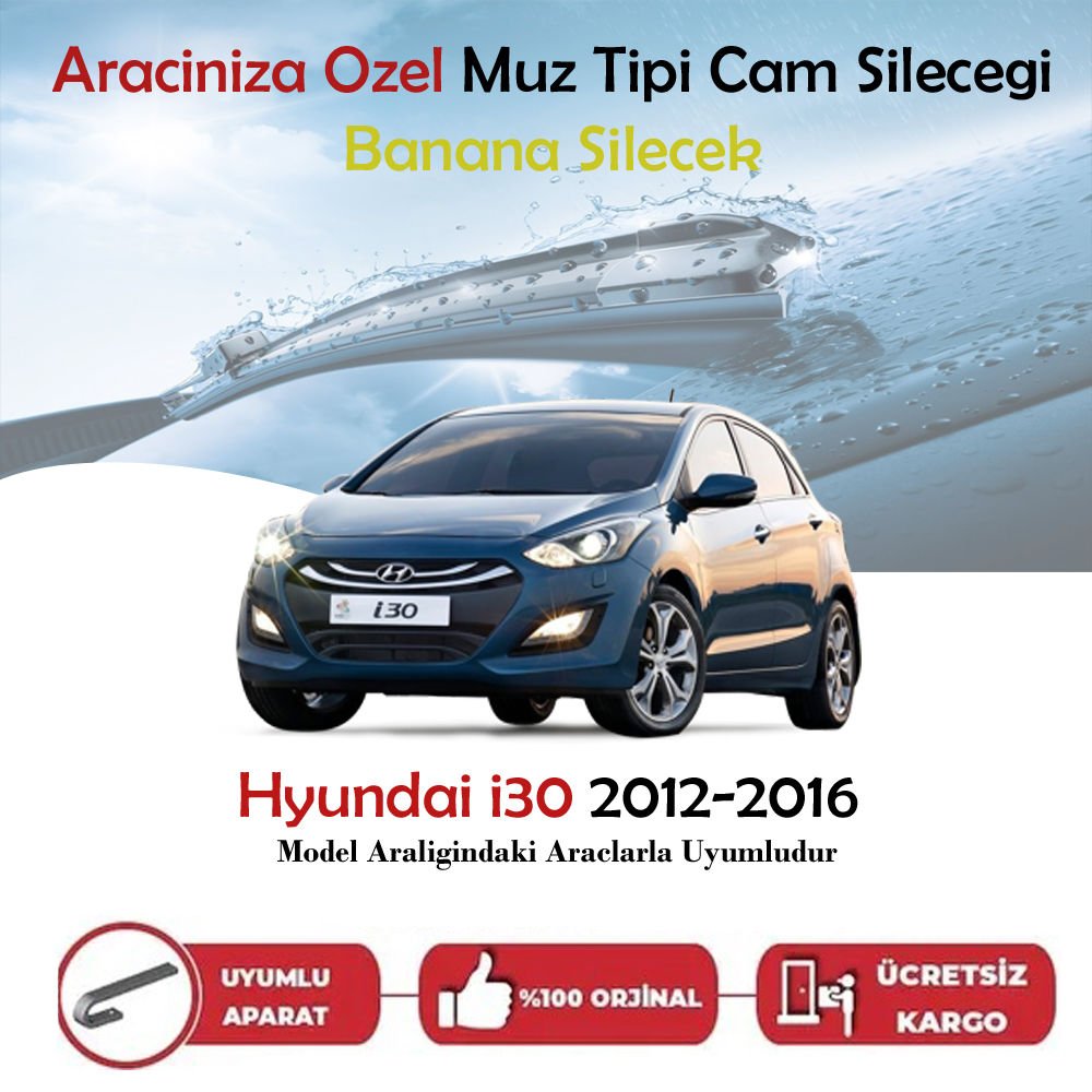 Hyundai İ30 Muz Silecek Takımı 2012-2016