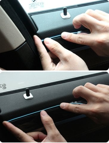 Araba Araç İçi Torpido Ledi İp Neon İp Led El Wire 2 Metre Mavi