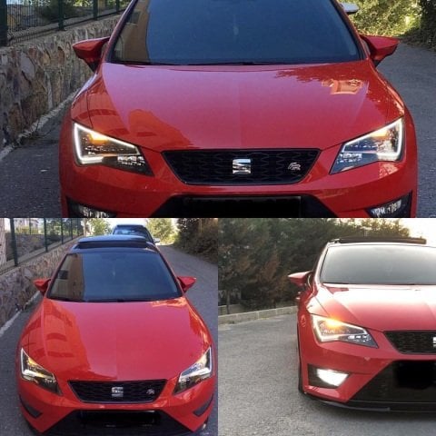 Seat Leon Mk3 Yarasa Ayna Kapağı Batman Parlak Siyah Piano Black