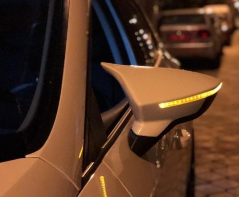 Seat Leon Mk3 Yarasa Ayna Kapağı Batman Parlak Siyah Piano Black