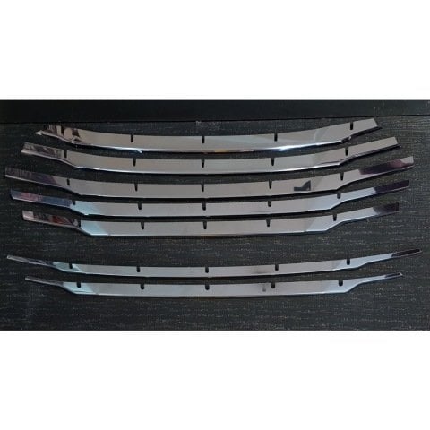 Ford Courier Ön Panjur Kromu Nikelaj 7 Parça 2018 Sonrası