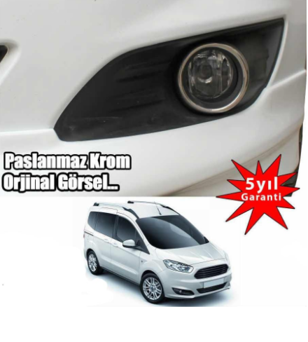Ford Courier Sis Farı Çerçevesi Kromu Nikelajı 2014-2017