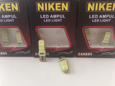 T10 Led-Park Ampul Ledi-Plaka Ampul Ledi Canbus Beyaz Silikon Led