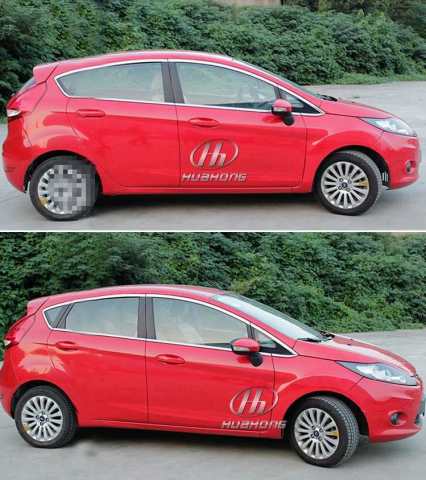 Ford Fiesta Cam Çıtası Çerçevesi Kromu Nikelajı Komple Set 2009-2017