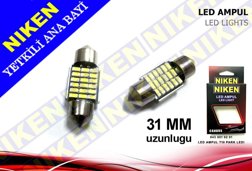 Sofit Led Ampul 18 Ledli Ultra Beyaz 31mm