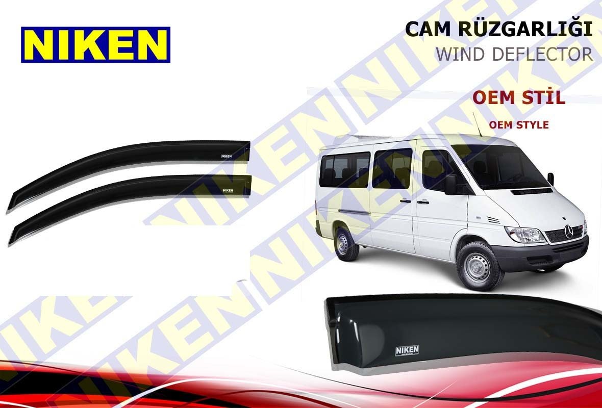 Mercedes Sprinter Cam Rüzgarlığı Niken 1997-2006 Arası 2li