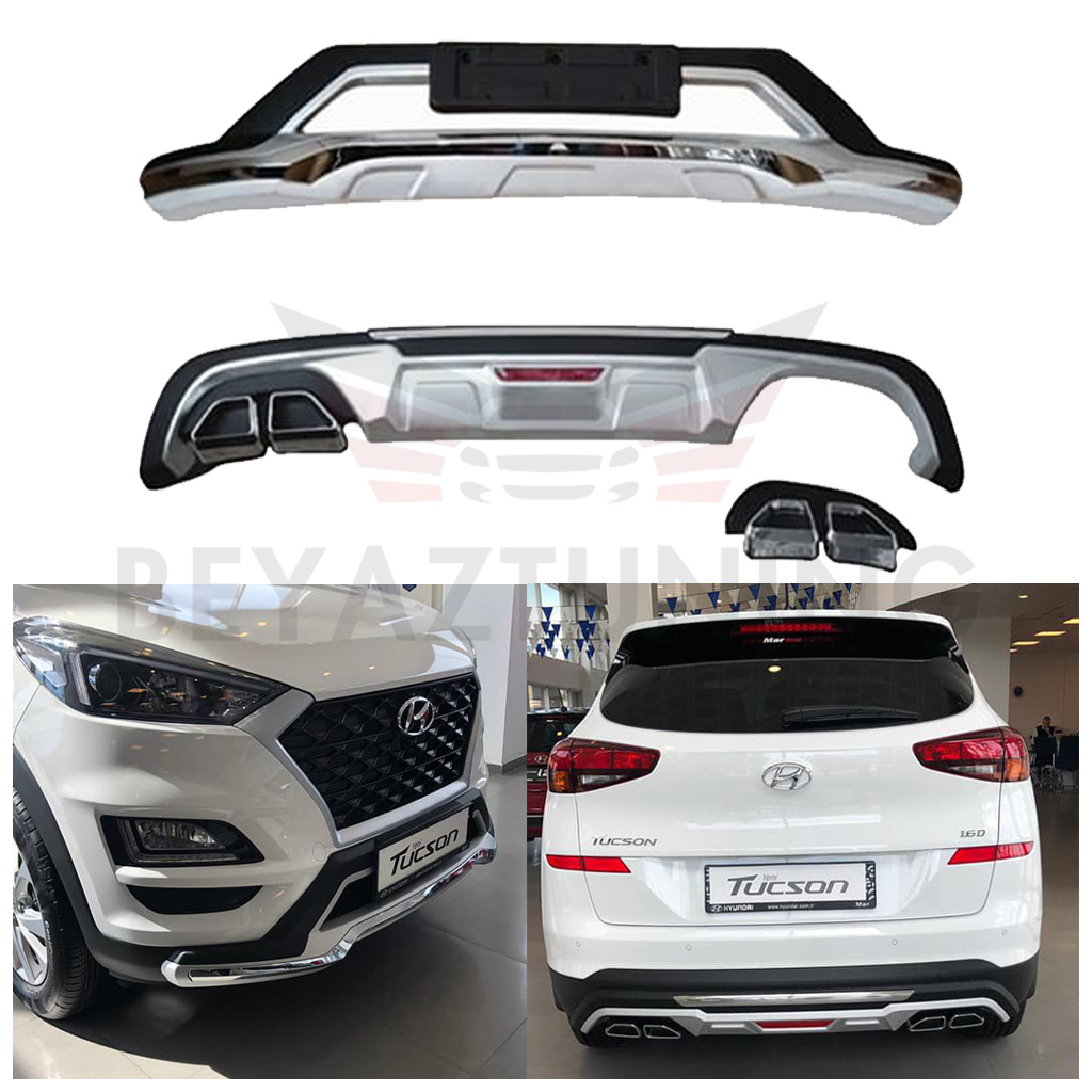 Hyundai Tucson Ön Arka Tampon Koruma Difüzör 2018 Sonrası