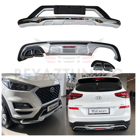 Hyundai Tucson Ön Arka Tampon Koruma Difüzör 2018 Sonrası