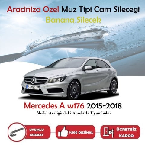 Mercedes A W176 Muz Silecek Takımı 2016-2018