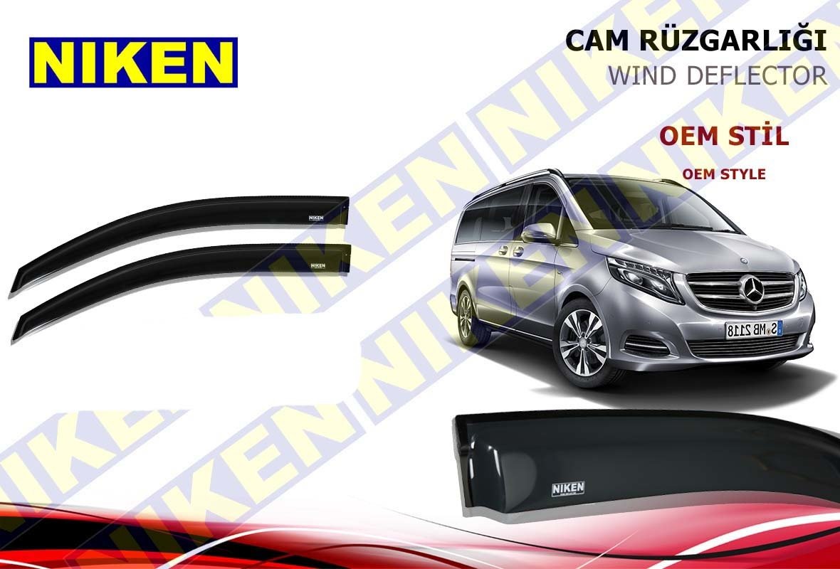 Mercedes Vito Cam Rüzgarlığı Niken 2015 Sonrası 2li