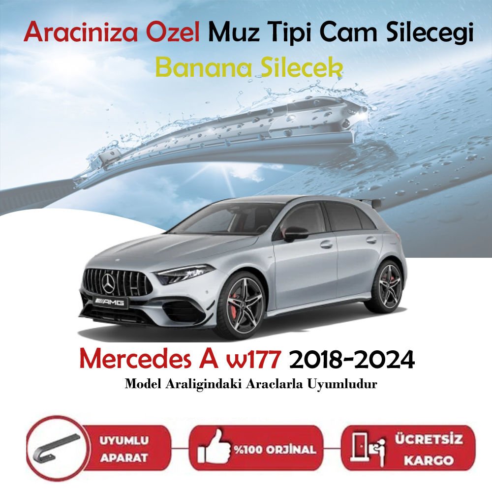 Mercedes A W177 Muz Silecek Takımı 2018-2024