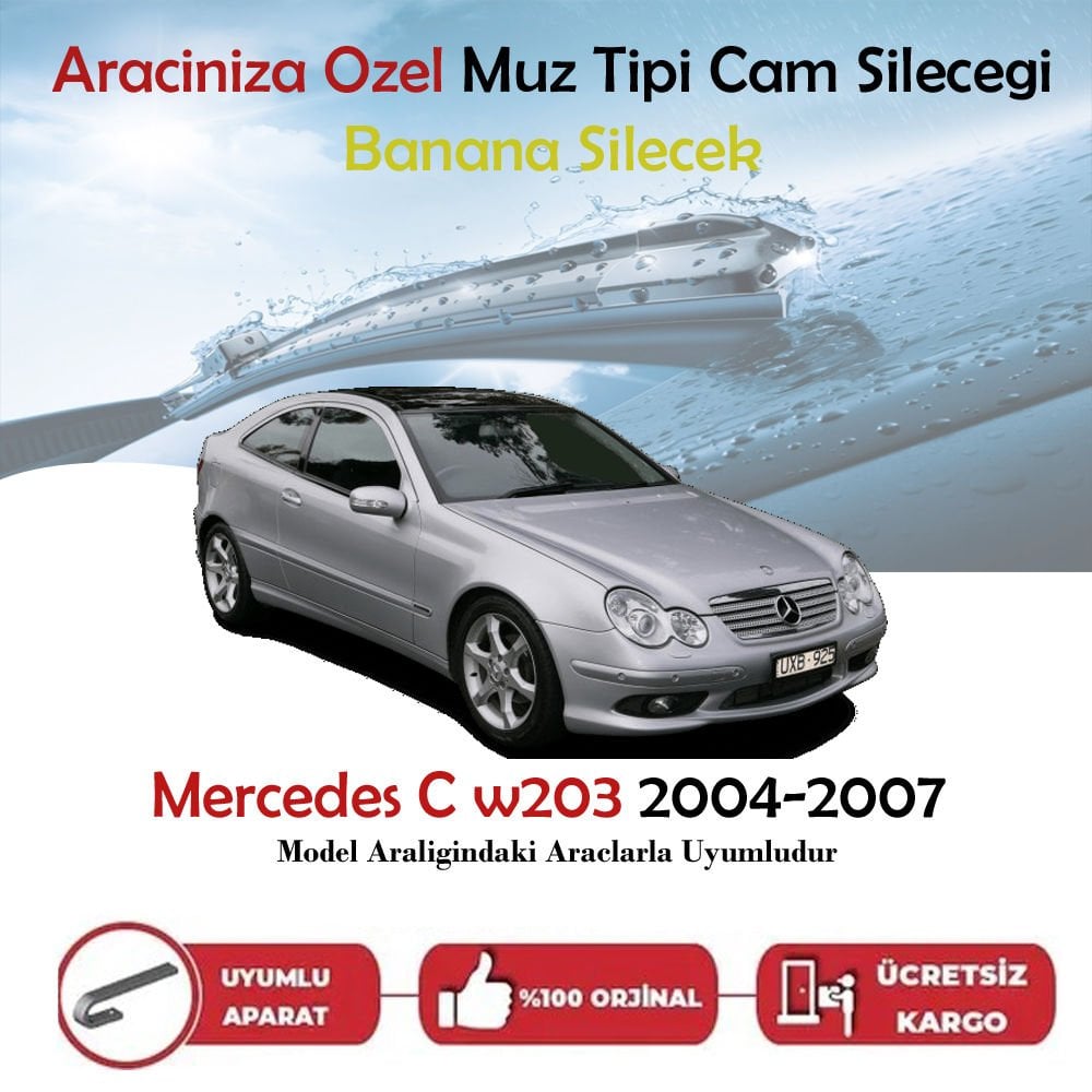 Mercedes C W203 Muz Silecek Takımı 2004-2007