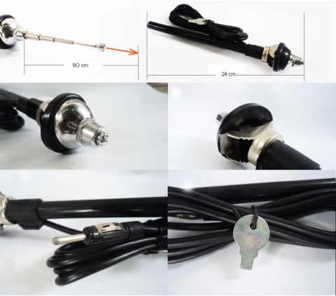 Gömme Anten Çamurluk Gömme Tip Krom