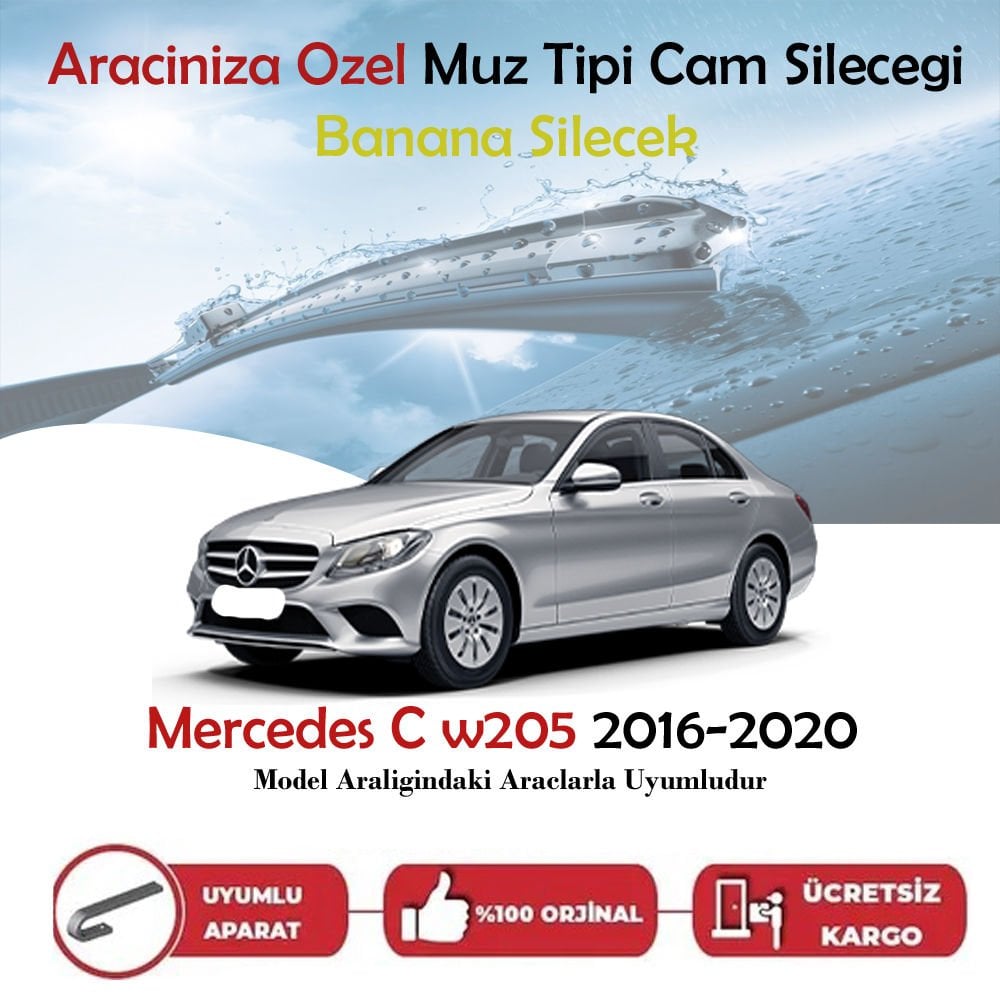 Mercedes C W205 Muz Silecek Takımı 2016-2020