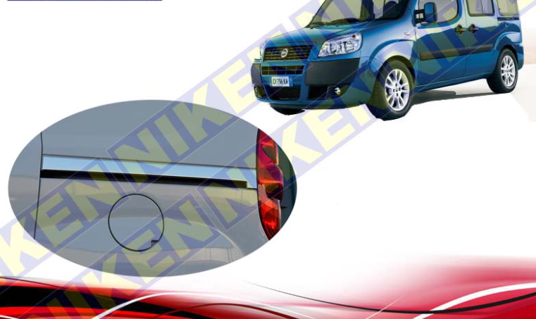 Fiat Doblo Kapı Sürgü Çitası  Kromu Nikelajı 2001-2009