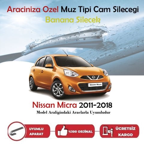 Nissan Micra  Muz Silecek Takımı 2011-2018