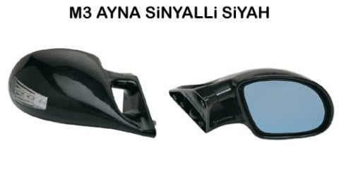 M3 Ayna Kollu Isıtmalı Dış Dikiz Ayna Sinyalli Siyah