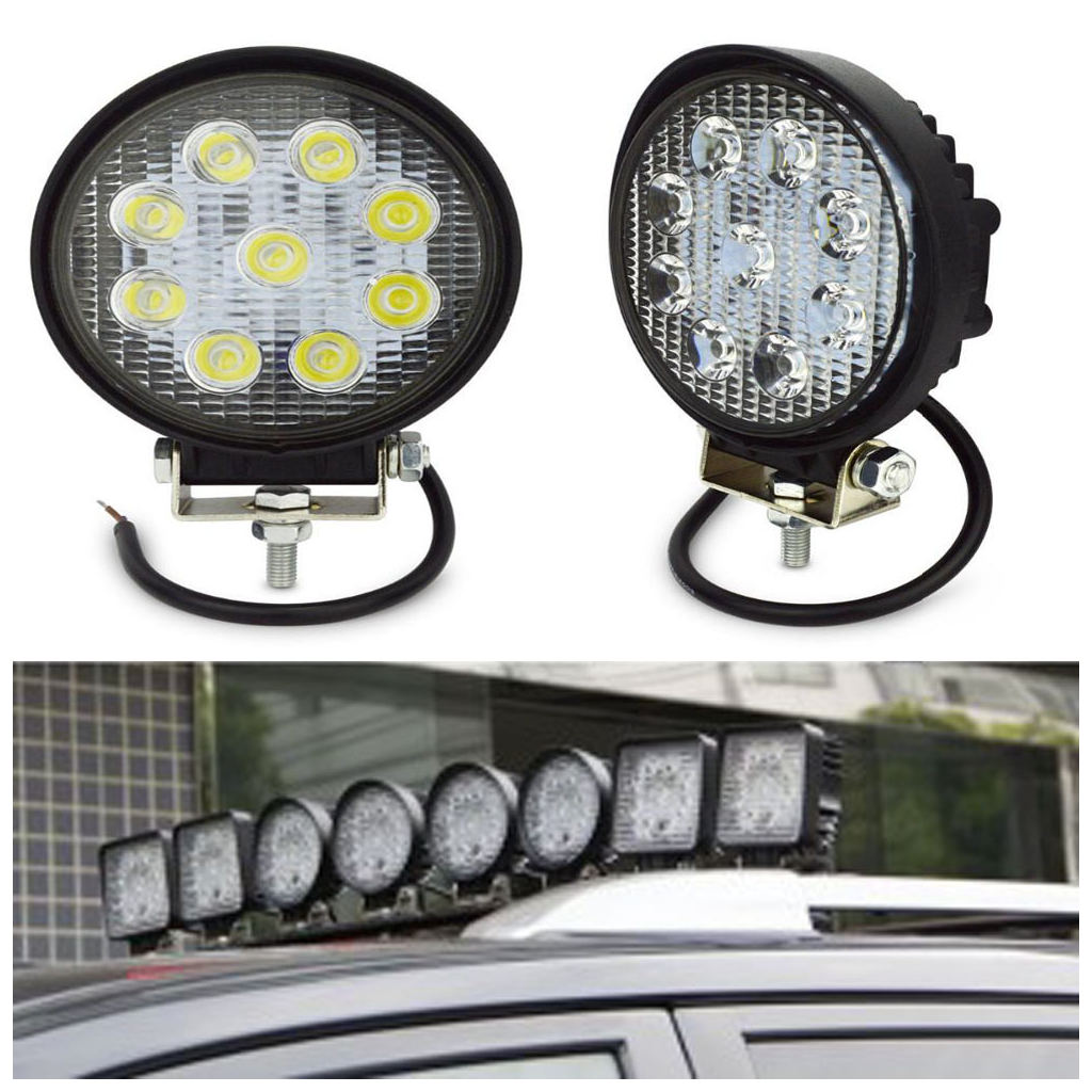 Led Yuvarlak Çalışma Lambası 9 Ledli 27W- Off Road Sis Lambası