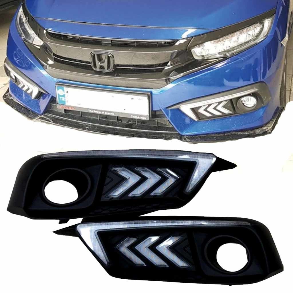 Honda Civic Fc5 Ön Sis Gündüz Farı Ledli DRL Ok Dizayn Kayarlı