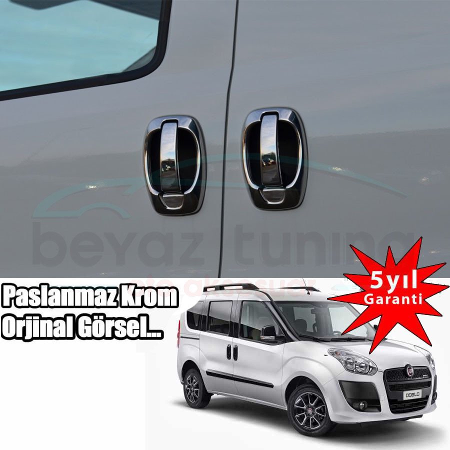 Fiat Doblo Kapı Kolu Kromu Nikelajı Çerçeveli 2010 Sonrası