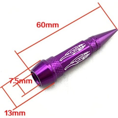 Sivri Sibop Kapağı Mermi Sibop Kapağı 4lü Kırmızı