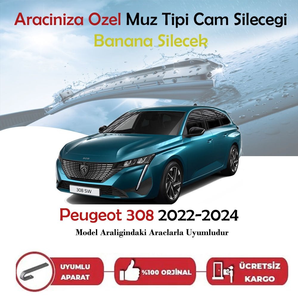 Peugeot 308 Muz Silecek Takımı 2022-2024