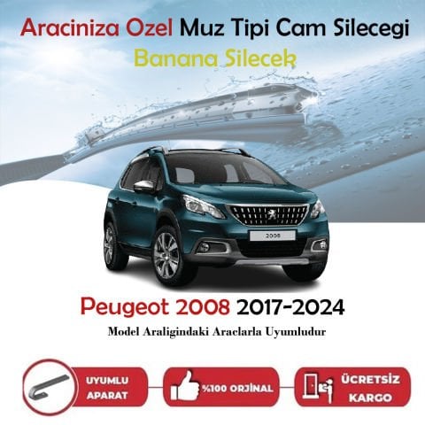 Peugeot 2008 Muz Silecek Takımı 2017-2024